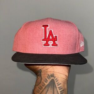 New Era Pink and Black LA Cap